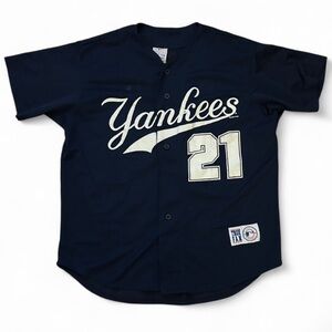 Rare Vintage 1999 Paul O'Neill New York Yankees True Fan Baseball Jersey